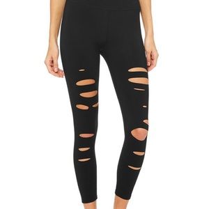 ALO yoga warrior ripped leggings XS